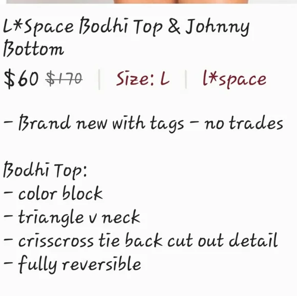 L*Space Colorblock Bikini - White, Yellow, Blue - Picture 5 of 6